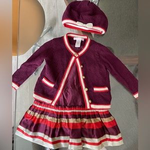 Janie and jack infant/toddler outfit with matching hat